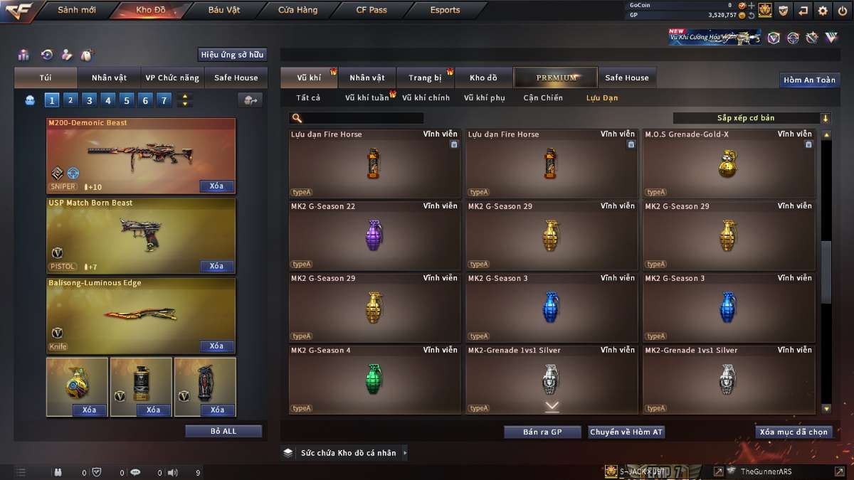 shop acc cf uy tin gia re